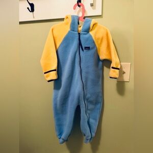 LL Bean Toddler one-piece fleece suit 3T